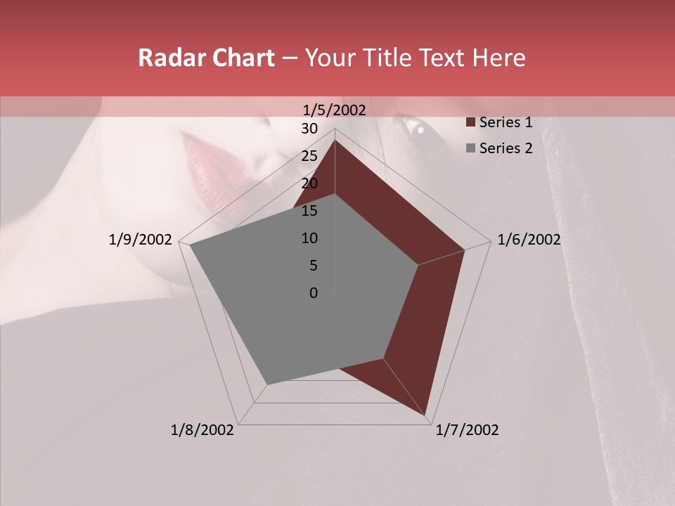 Face Young Sensuality PowerPoint Template