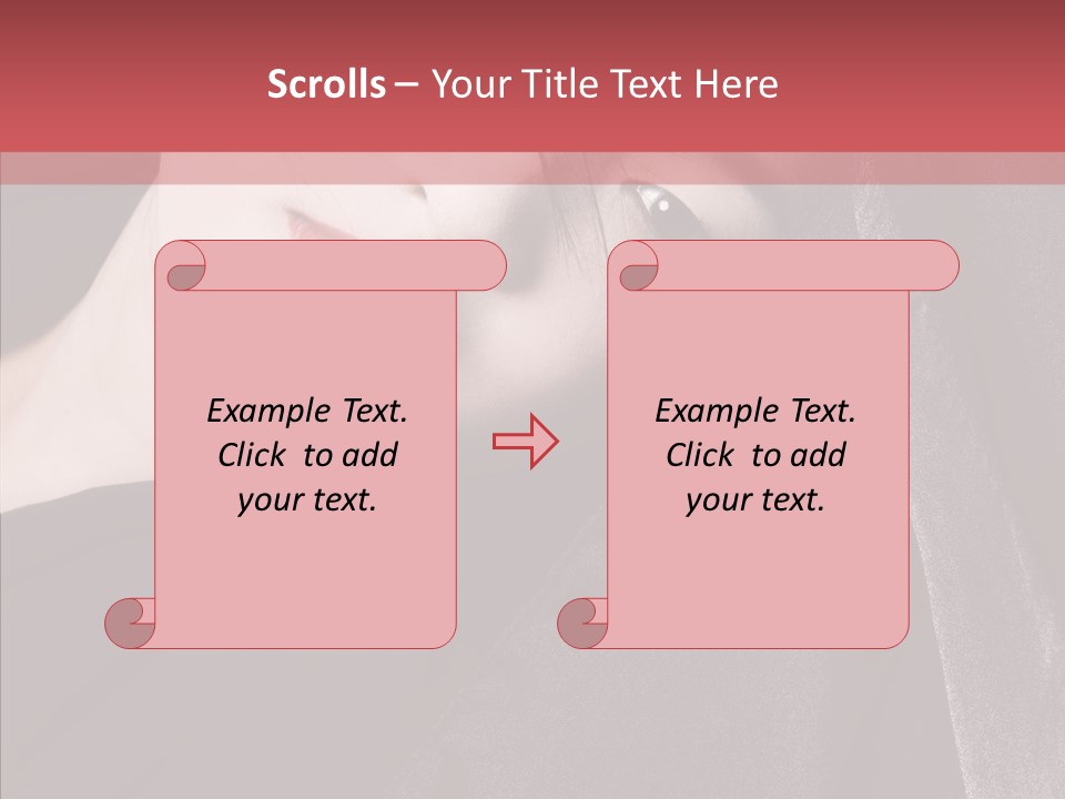 Face Young Sensuality PowerPoint Template