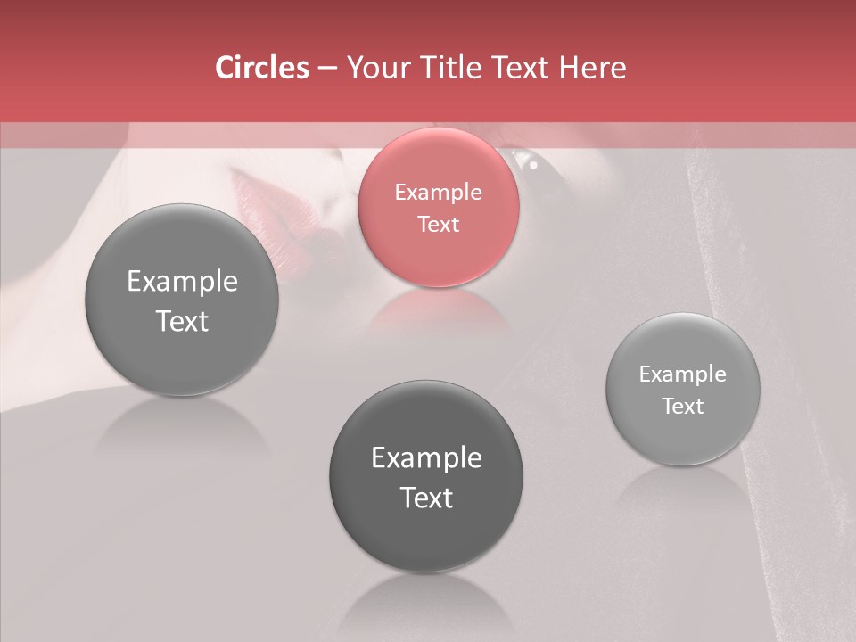 Face Young Sensuality PowerPoint Template