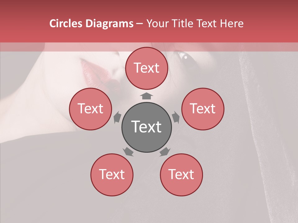 Face Young Sensuality PowerPoint Template