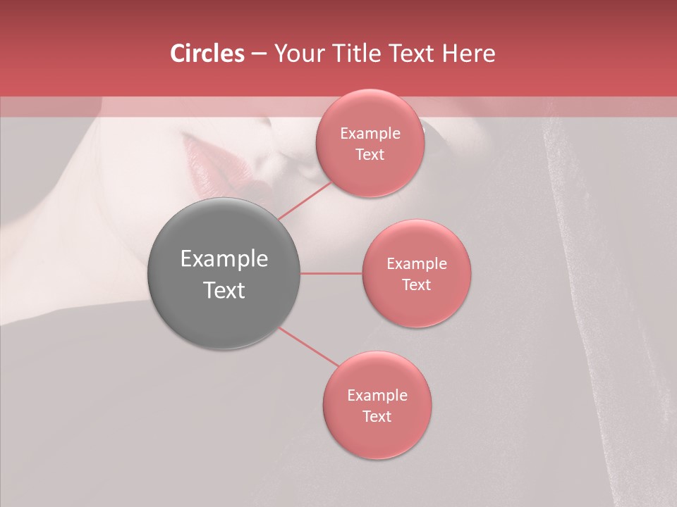 Face Young Sensuality PowerPoint Template