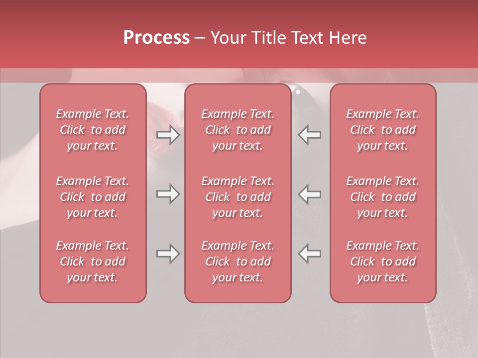 Face Young Sensuality PowerPoint Template