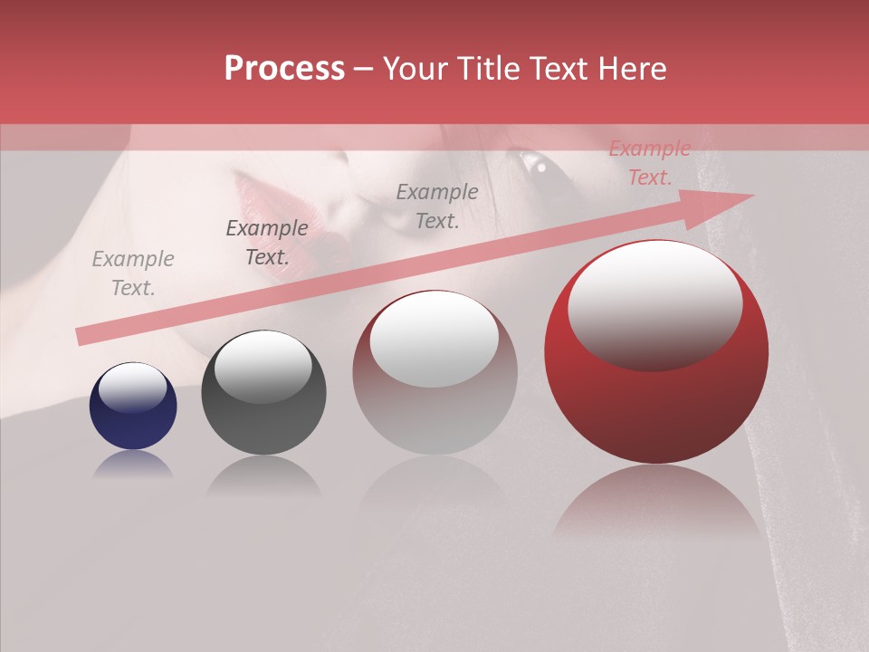 Face Young Sensuality PowerPoint Template