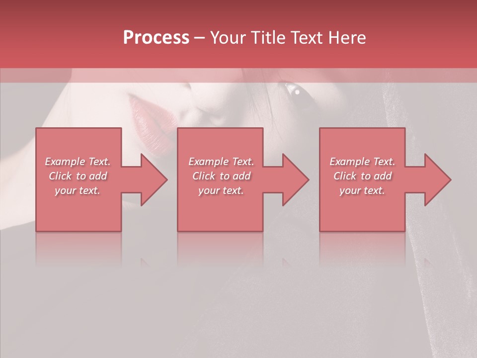 Face Young Sensuality PowerPoint Template