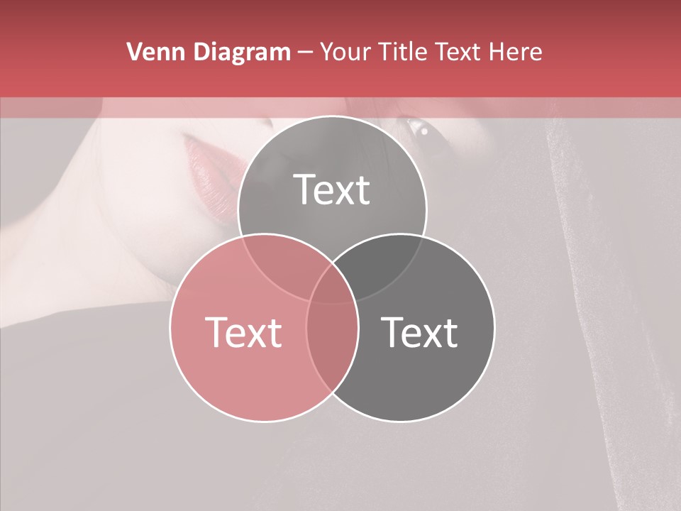 Face Young Sensuality PowerPoint Template