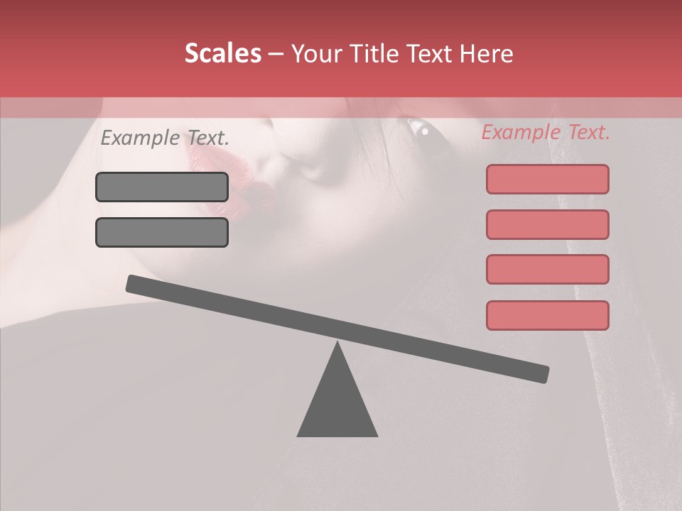 Face Young Sensuality PowerPoint Template