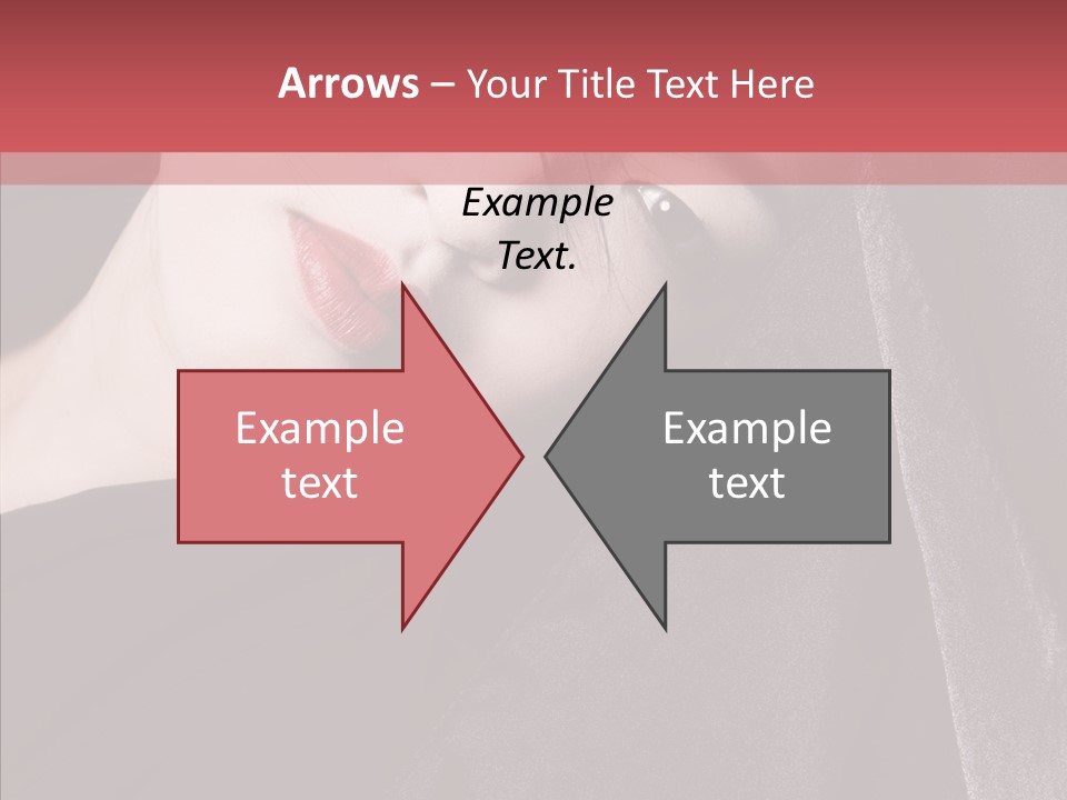 Face Young Sensuality PowerPoint Template