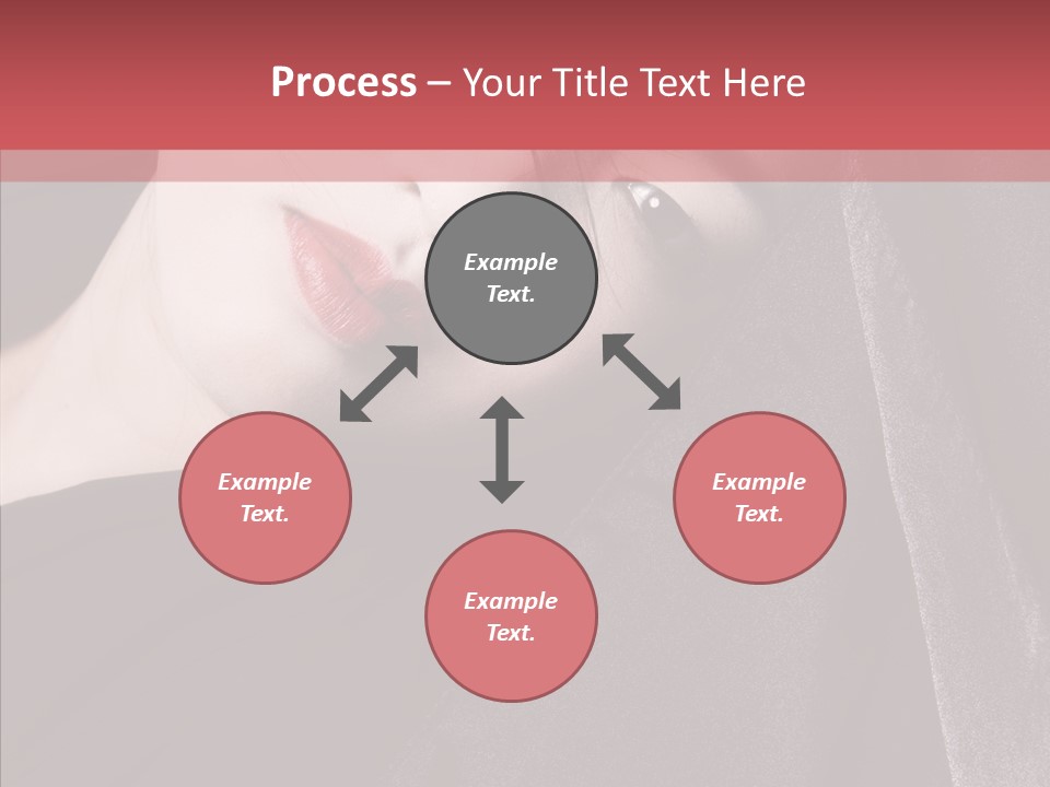 Face Young Sensuality PowerPoint Template