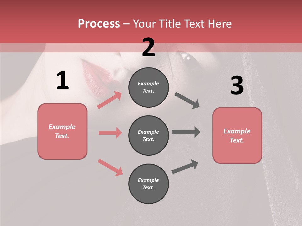 Face Young Sensuality PowerPoint Template