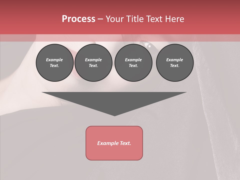 Face Young Sensuality PowerPoint Template