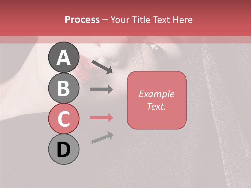 Face Young Sensuality PowerPoint Template