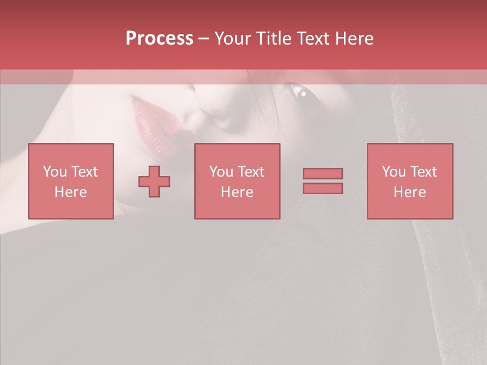 Face Young Sensuality PowerPoint Template