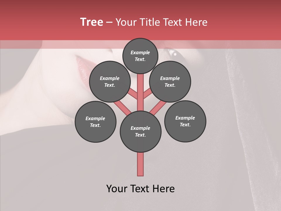 Face Young Sensuality PowerPoint Template