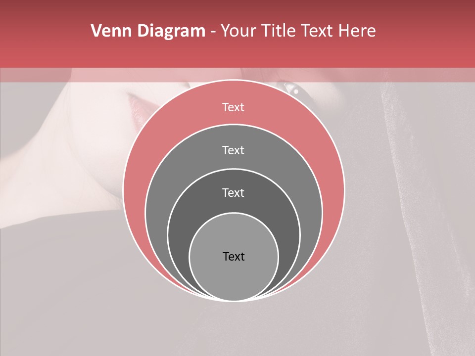 Face Young Sensuality PowerPoint Template