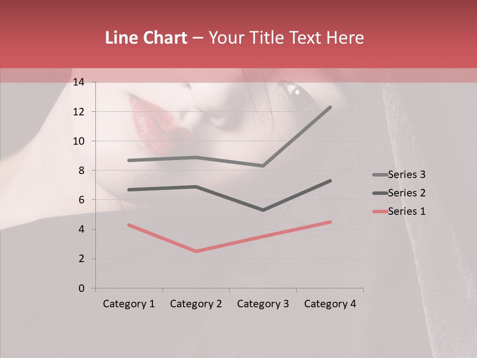 Face Young Sensuality PowerPoint Template