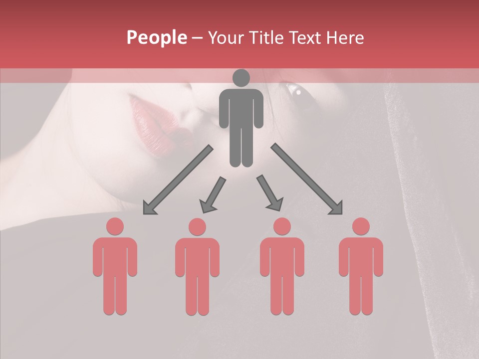 Face Young Sensuality PowerPoint Template