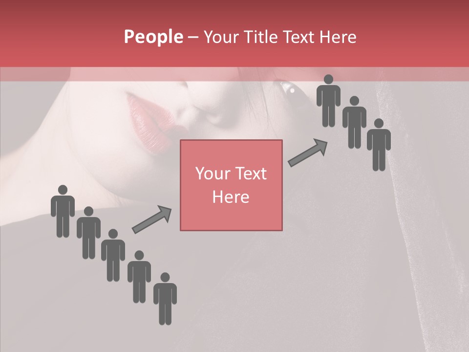 Face Young Sensuality PowerPoint Template