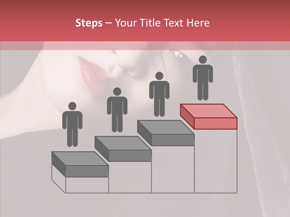 Face Young Sensuality PowerPoint Template