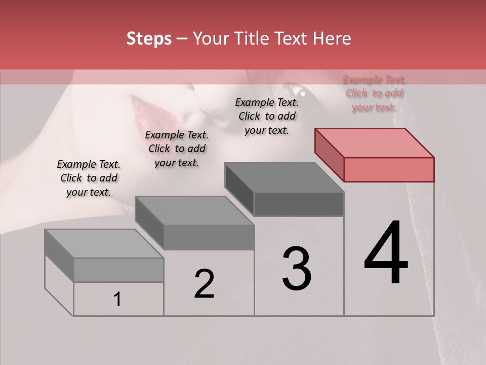 Face Young Sensuality PowerPoint Template
