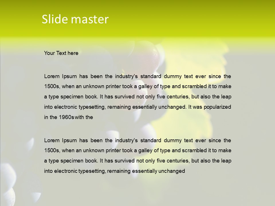 Fruitful Nature Wineyard PowerPoint Template