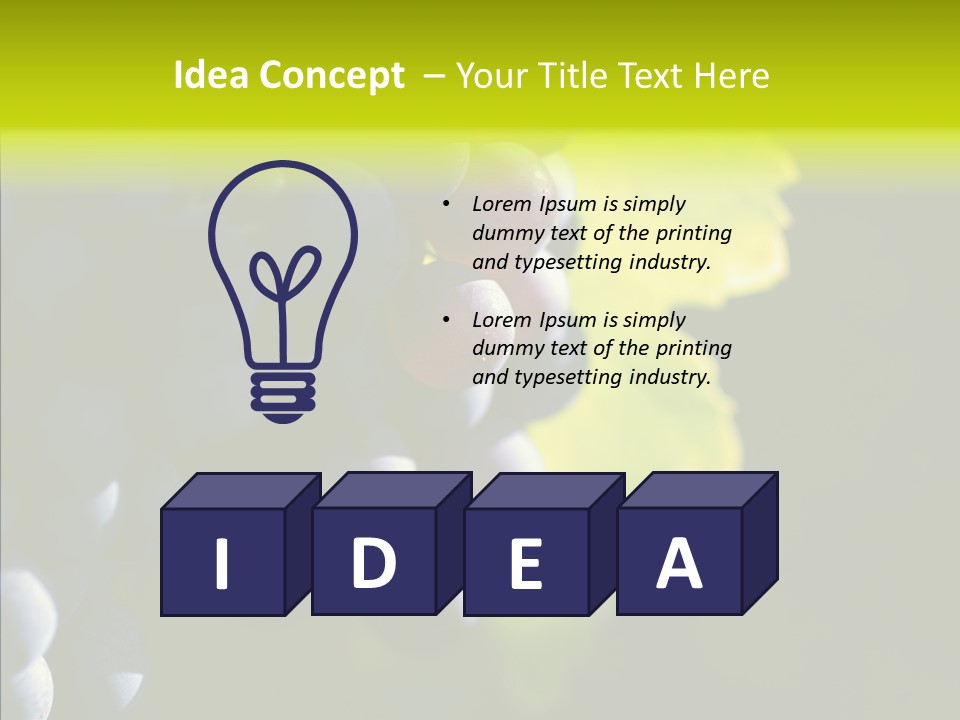 Fruitful Nature Wineyard PowerPoint Template