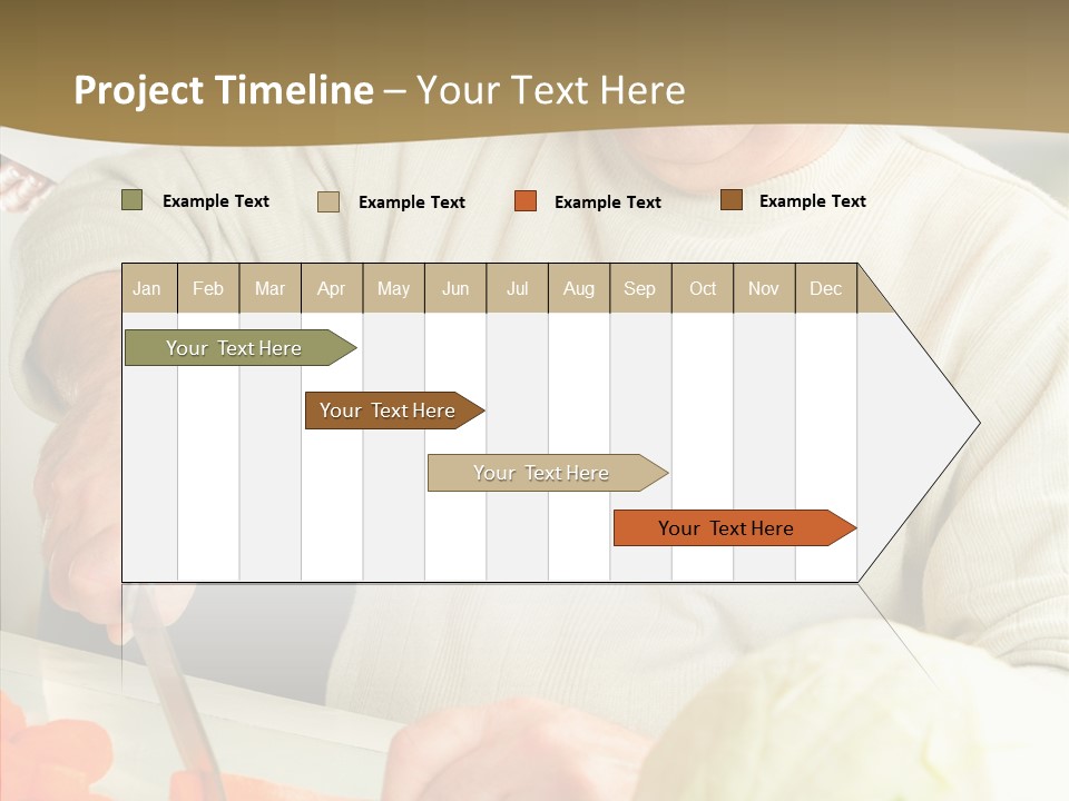 Elderly Kitchen Man PowerPoint Template