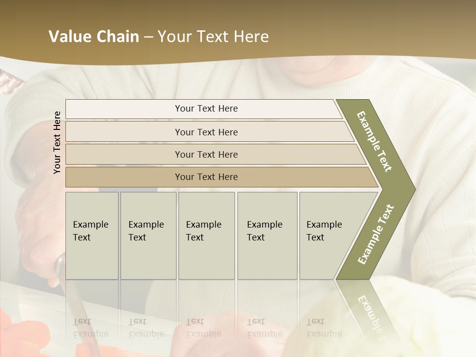 Elderly Kitchen Man PowerPoint Template