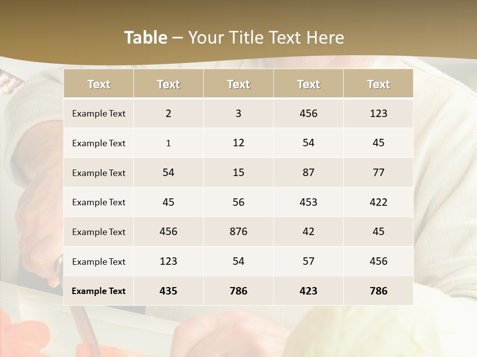 Elderly Kitchen Man PowerPoint Template