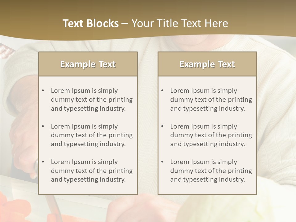 Elderly Kitchen Man PowerPoint Template