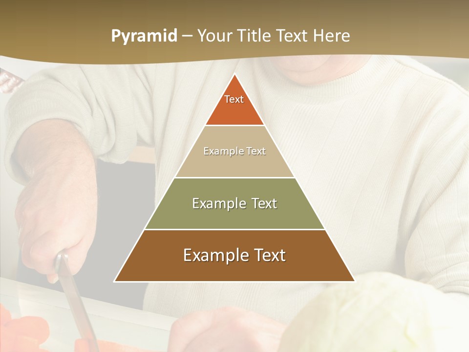 Elderly Kitchen Man PowerPoint Template