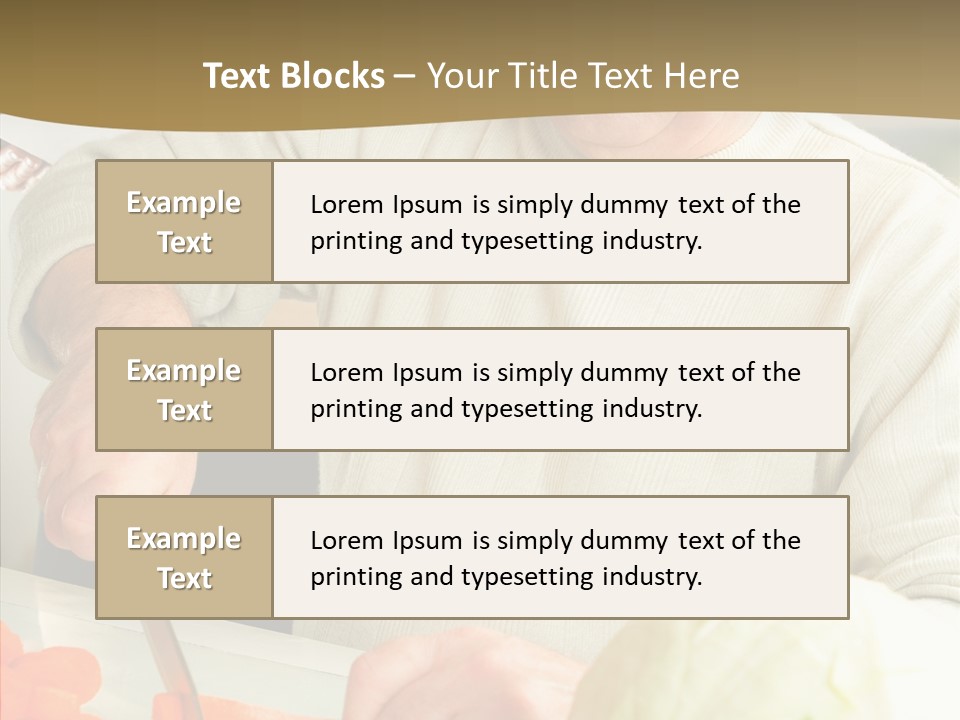 Elderly Kitchen Man PowerPoint Template