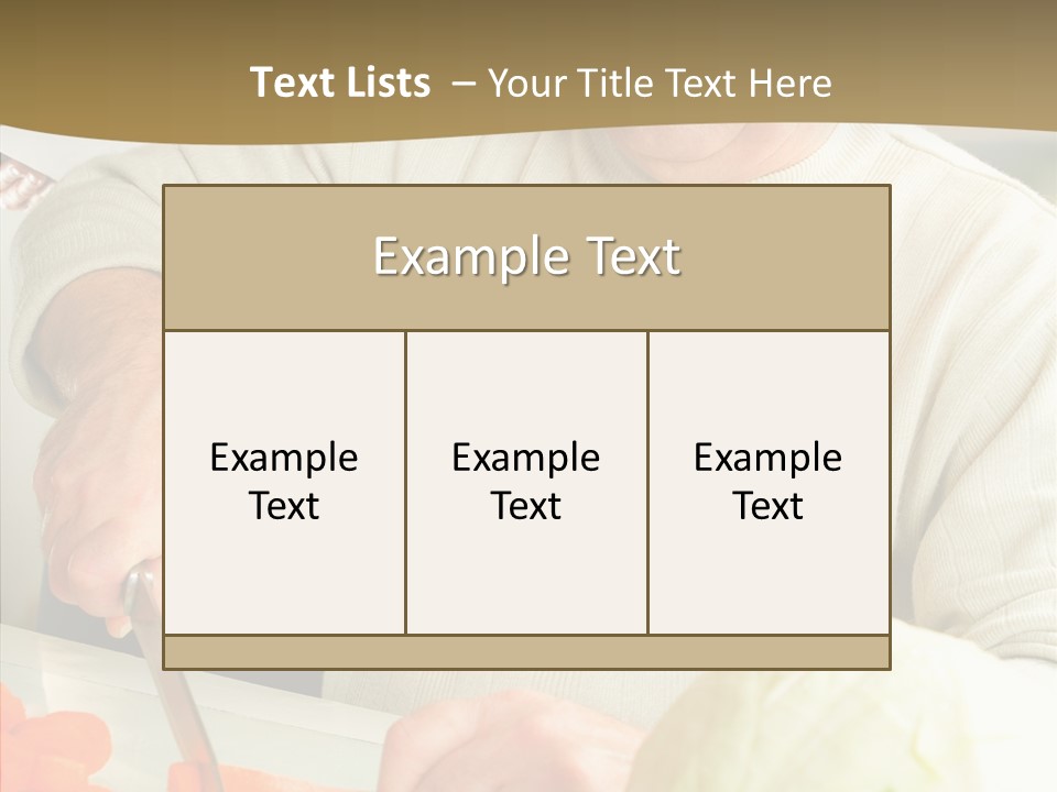 Elderly Kitchen Man PowerPoint Template