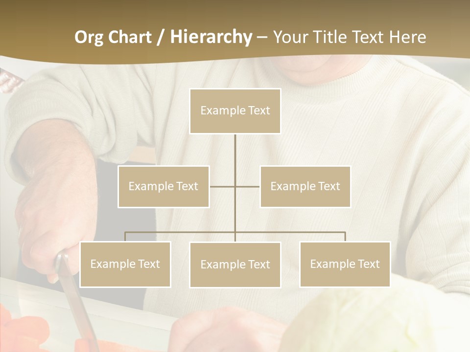 Elderly Kitchen Man PowerPoint Template