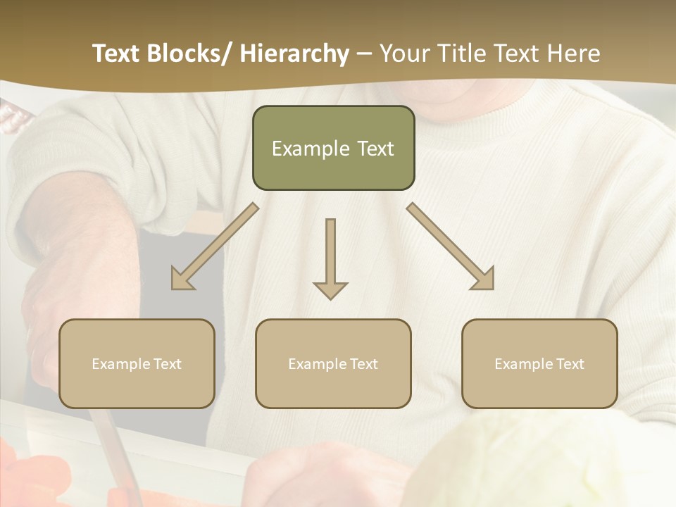 Elderly Kitchen Man PowerPoint Template