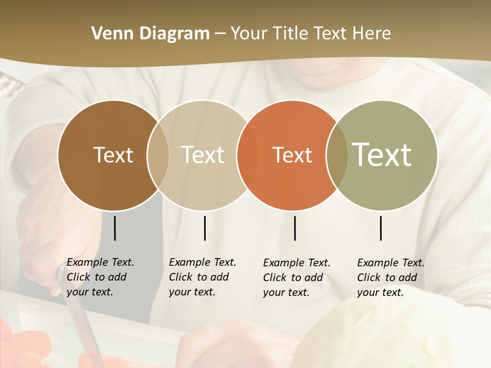 Elderly Kitchen Man PowerPoint Template