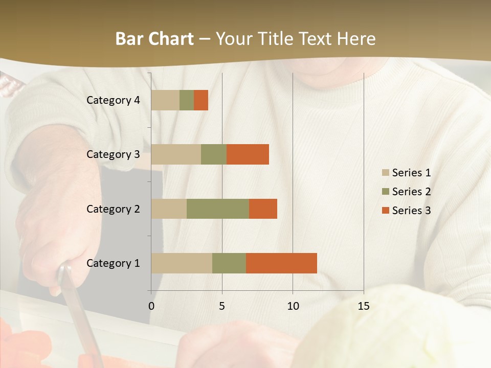 Elderly Kitchen Man PowerPoint Template