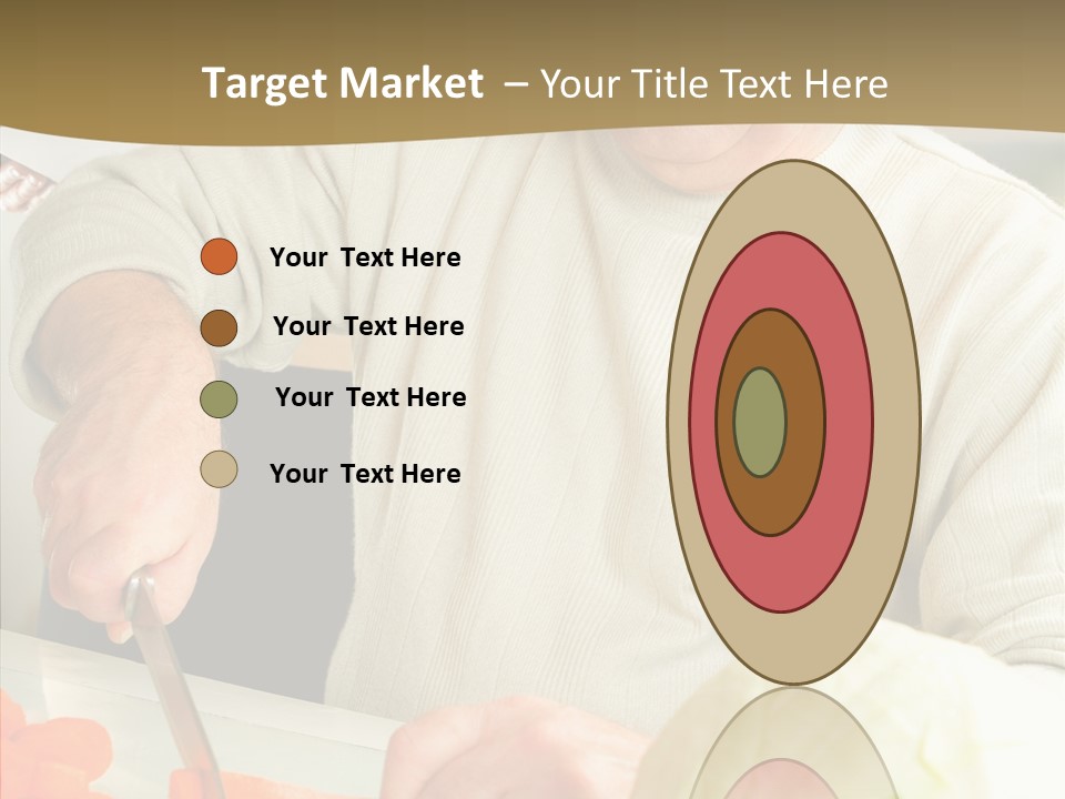 Elderly Kitchen Man PowerPoint Template