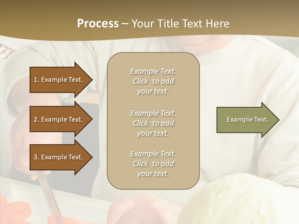 Elderly Kitchen Man PowerPoint Template