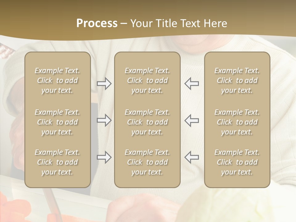 Elderly Kitchen Man PowerPoint Template
