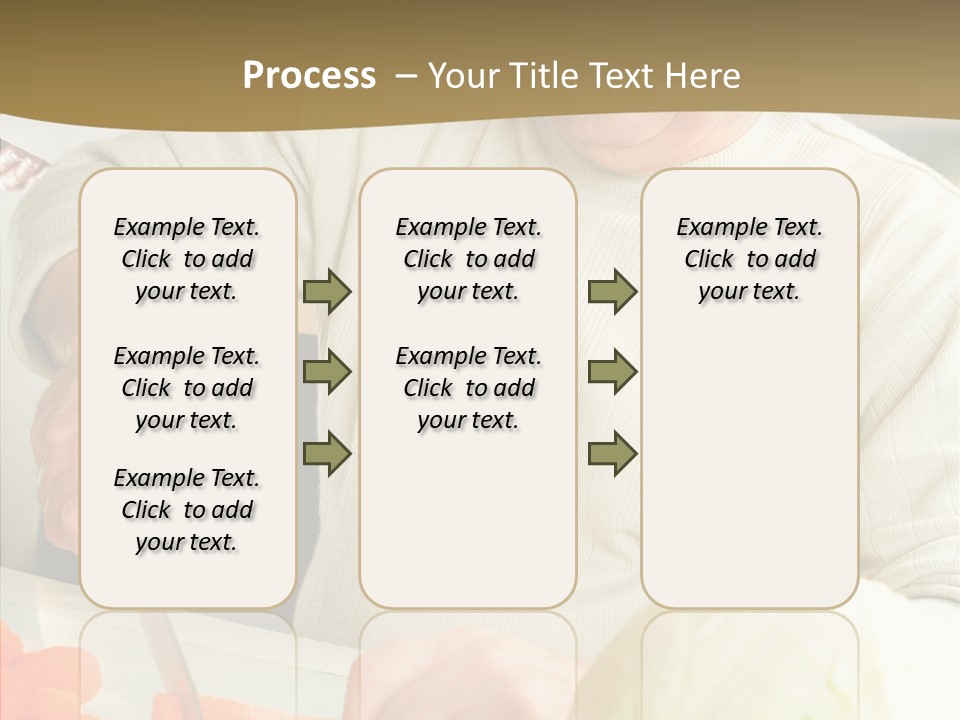 Elderly Kitchen Man PowerPoint Template