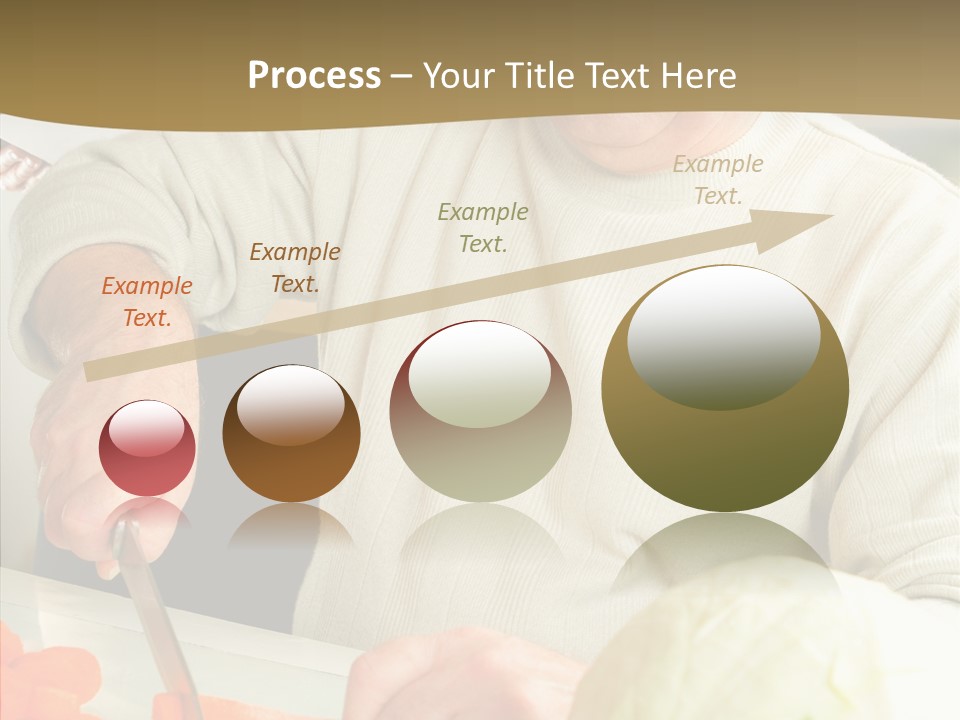 Elderly Kitchen Man PowerPoint Template