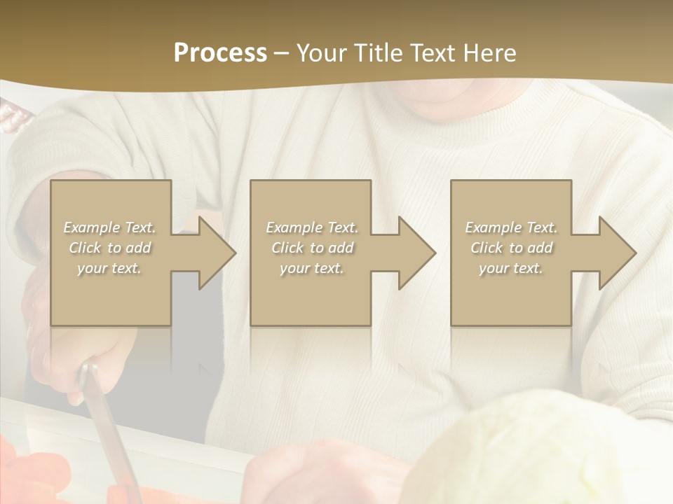 Elderly Kitchen Man PowerPoint Template