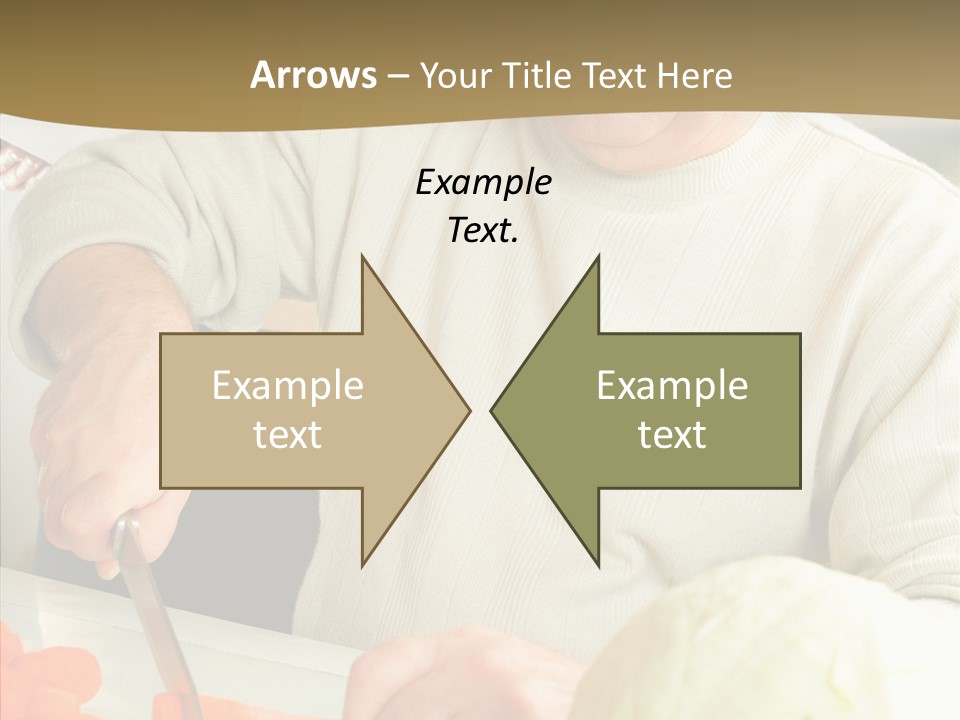 Elderly Kitchen Man PowerPoint Template