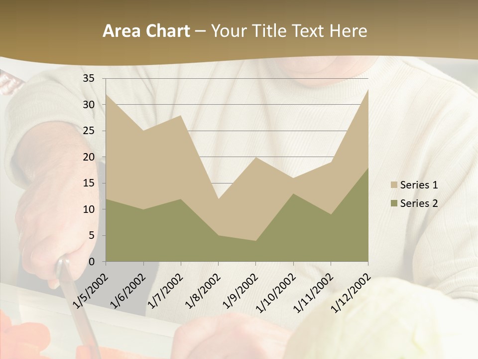 Elderly Kitchen Man PowerPoint Template