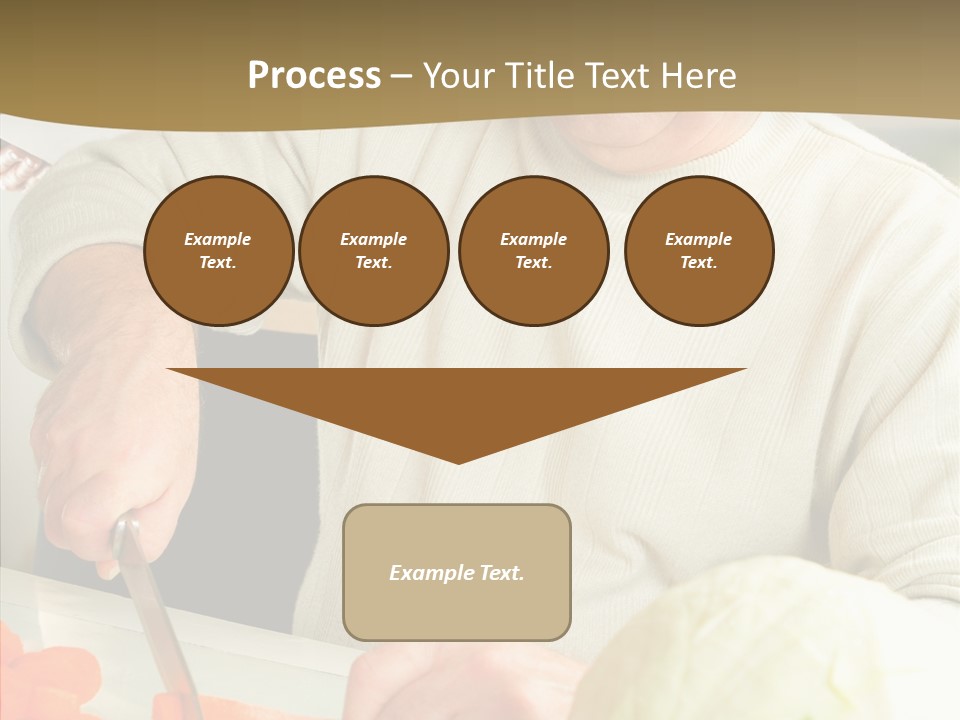 Elderly Kitchen Man PowerPoint Template