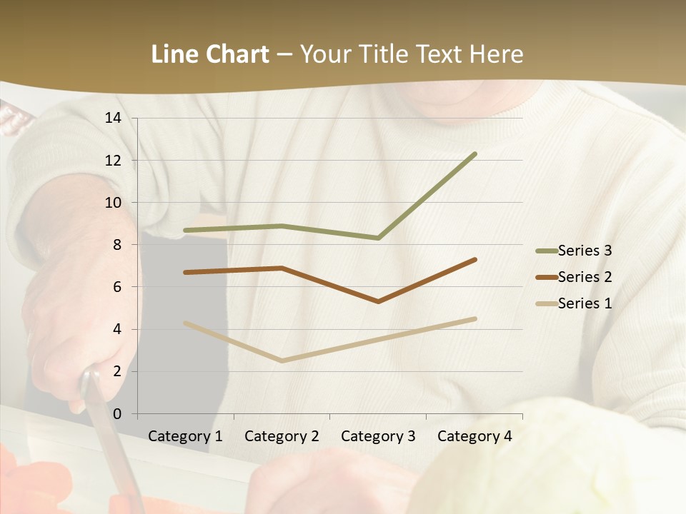 Elderly Kitchen Man PowerPoint Template
