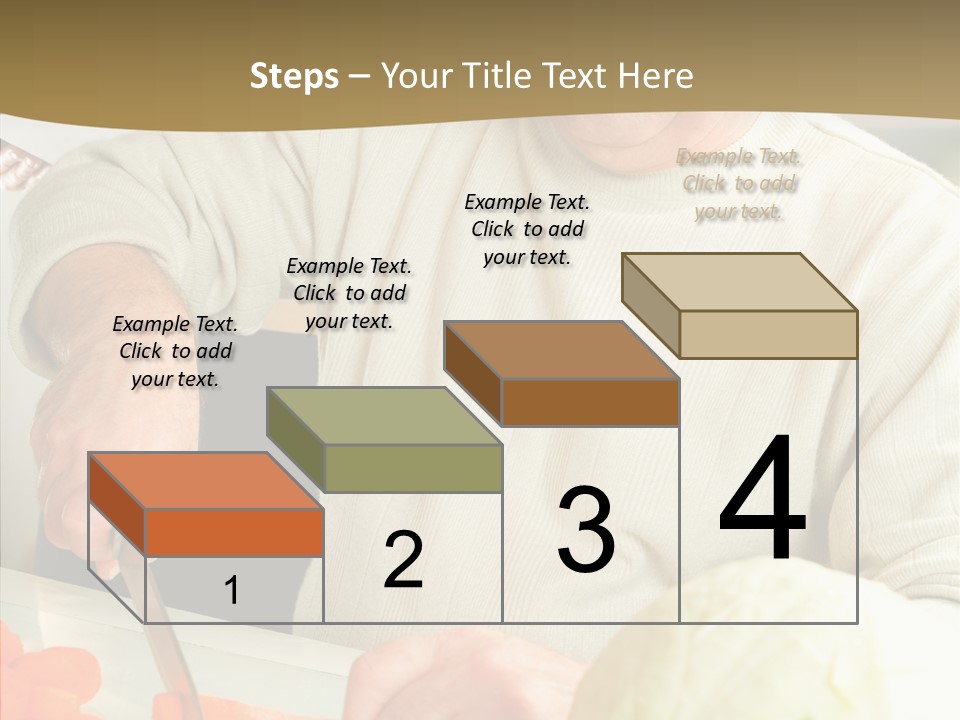 Elderly Kitchen Man PowerPoint Template