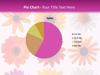 Flower Vivid Pink PowerPoint Template