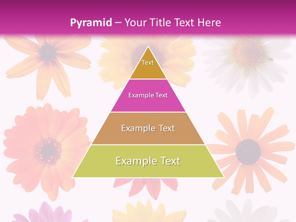 Flower Vivid Pink PowerPoint Template