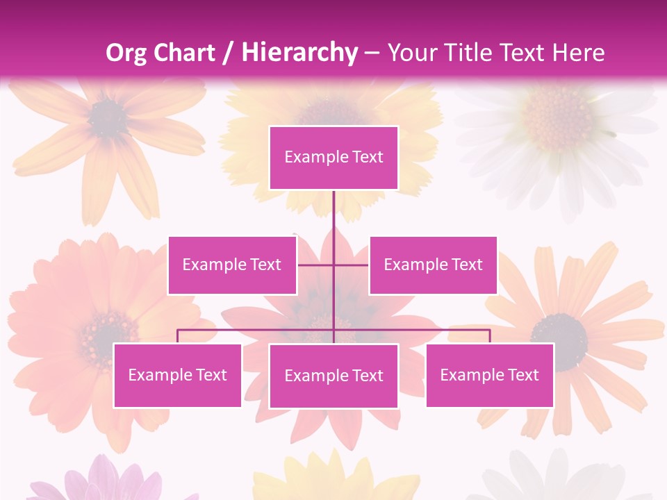 Flower Vivid Pink PowerPoint Template